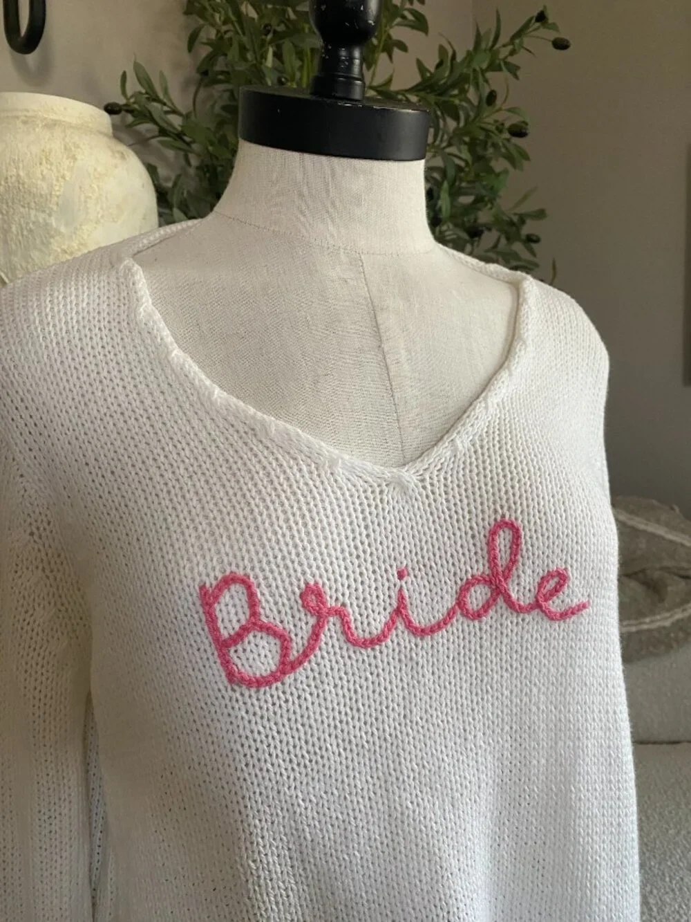 Wooden Ships | Bride V-Neck Cotton Sweater